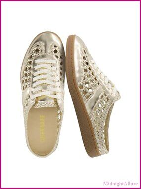 CUSHIONAIRE Buffy Woven Slip On Backless Sneaker Mules for Women